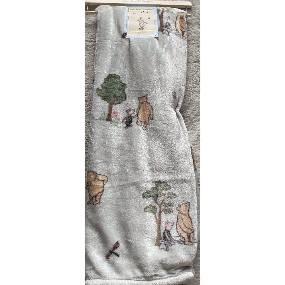 Pooh Bear Collection Winnie The Pooh Piglet Throw Blanket 50” X 70” NEW